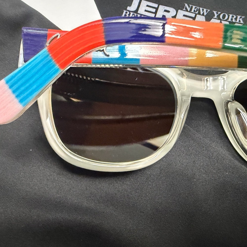 Jeremy Scott Vibrant Multicolor Colorblock Sunglasses // - Picture 5 of 6